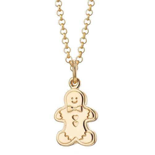Gingerbread Man Necklace